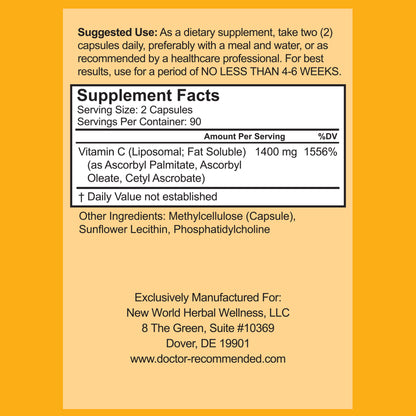 Liposomal Vitamin C Complex