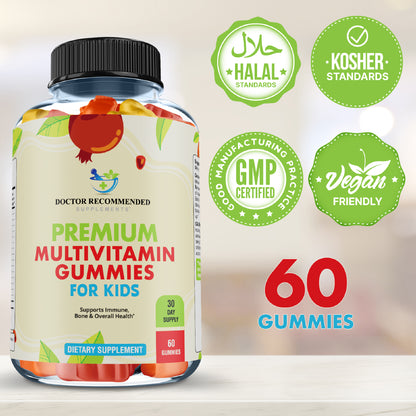 Premium Multivitamin Gummies for Toddlers & Kids