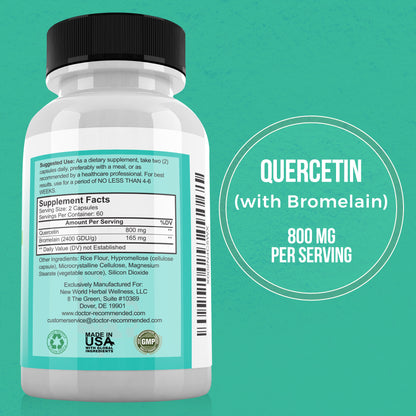 Quercetin with Bromelain