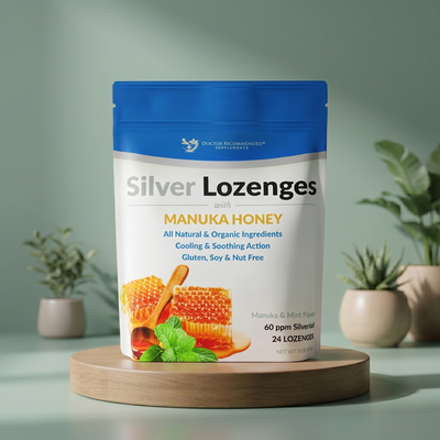Silver Lozenges with Organic Manuka Honey and Vitamin C