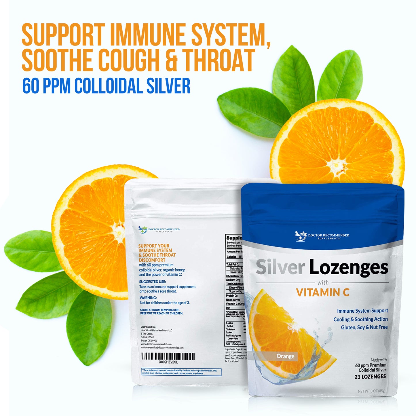 Silver Lozenges with Vitamin C