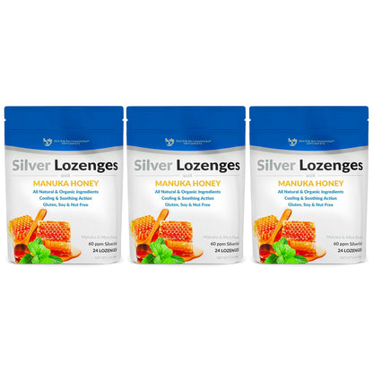 Silver Lozenges with Organic Manuka Honey and Vitamin C